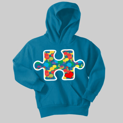Youth - Puzzle Piece Hoodie - Autism Awareness Thumbnail