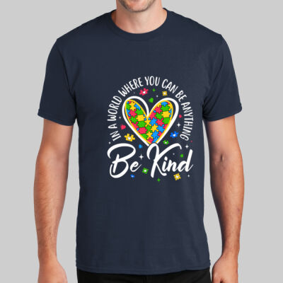 Adult - Be Kind Heart T-Shirt - Autism Awareness Thumbnail