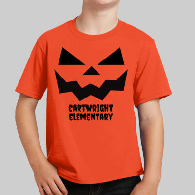 Youth T-Shirt - Jack O Lantern - Black Thumbnail