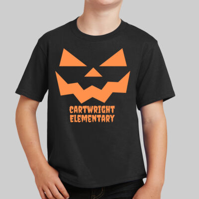 Youth T-Shirt - Jack O Lantern - Orange Thumbnail