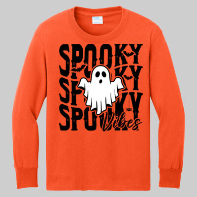 Youth Long Sleeve Shirt - Spooky Vibes Thumbnail