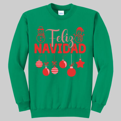 Adult Crewneck - Feliz Festive - Red Thumbnail