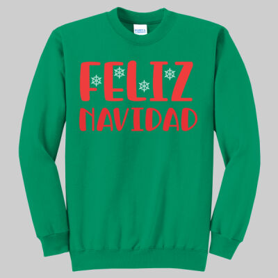 Adult Crewneck - Feliz Navidad - Red Thumbnail