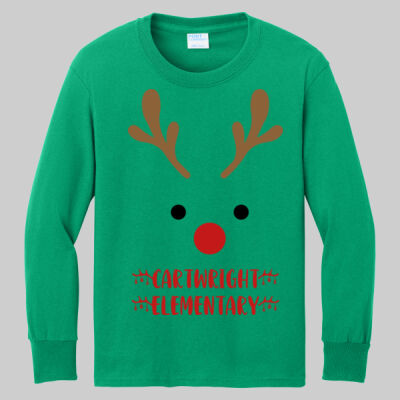 Youth Long Sleeve Shirt - Reindeer Thumbnail