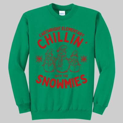 Adult Crewneck - Chillin' - Red Thumbnail