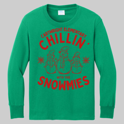 Youth Long Sleeve Shirt - Chillin' - Red Thumbnail