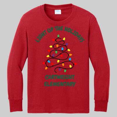 Youth Long Sleeve Shirt - Light Up - Green Thumbnail