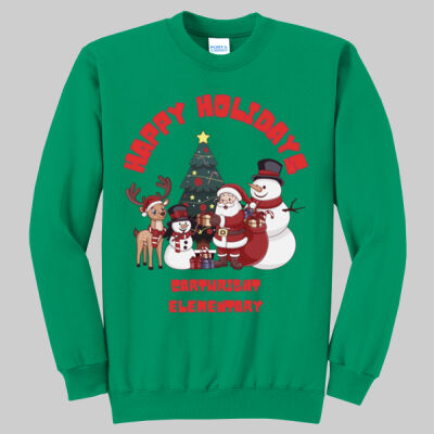 Adult Crewneck - Happy Holidays - Red Thumbnail