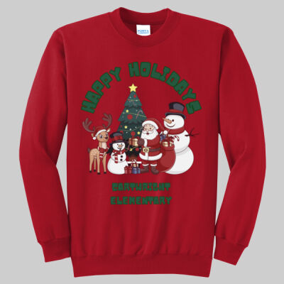 Adult Crewneck - Happy Holidays - Green Thumbnail