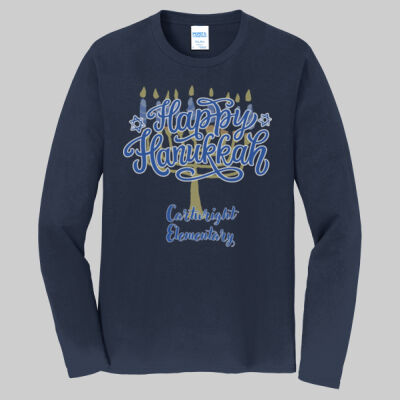 Adult Long Sleeve Shirt - Happy Hanukkah Thumbnail