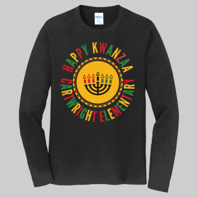 Adult Long Sleeve Shirt - Happy Kwanzaa Thumbnail