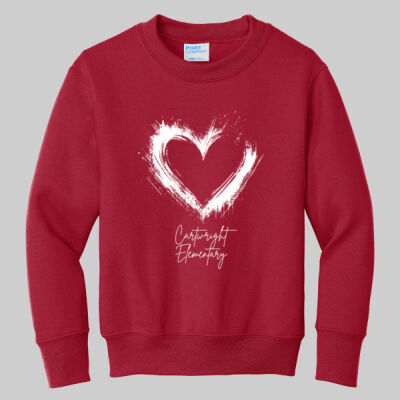 Youth Crewneck - Valentine's Heart Thumbnail
