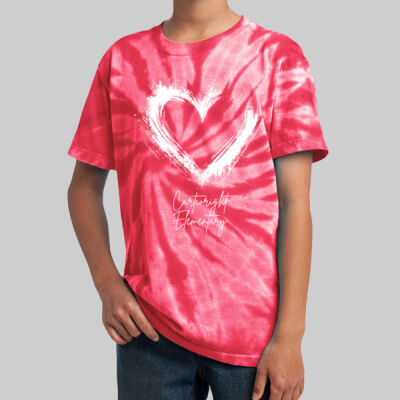 Youth Tie-Dye T-Shirt - Valentine's Heart Thumbnail