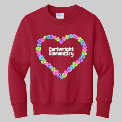 Youth Crewneck - Candy Hearts Thumbnail