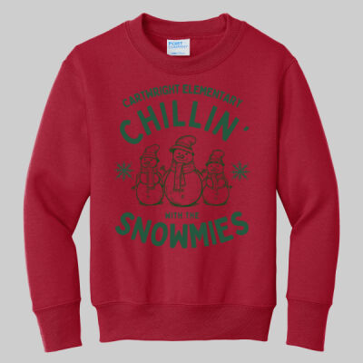 Youth Crewneck - Chillin' - Green Thumbnail