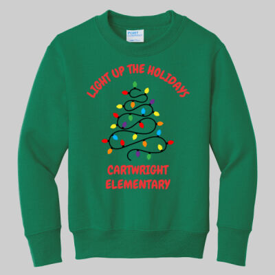 Youth Crewneck - Light Up - Red Thumbnail