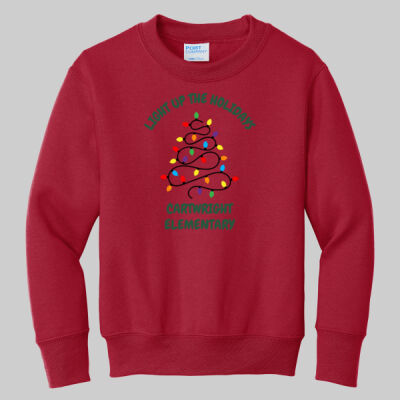 Youth Crewneck - Light Up - Green Thumbnail