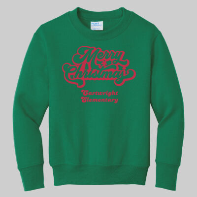Youth Crewneck - Merry Christmas - Red Thumbnail