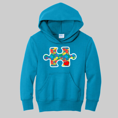 Youth - Puzzle Piece Hoodie - Autism Awareness Thumbnail
