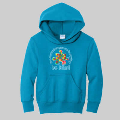 Youth - Be Kind Puzzle Piece Hoodie - Autism Awareness Thumbnail